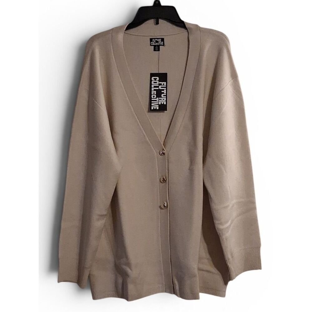2X CARDIGAN By Future Collection A Target Brand. Cream New With Tags